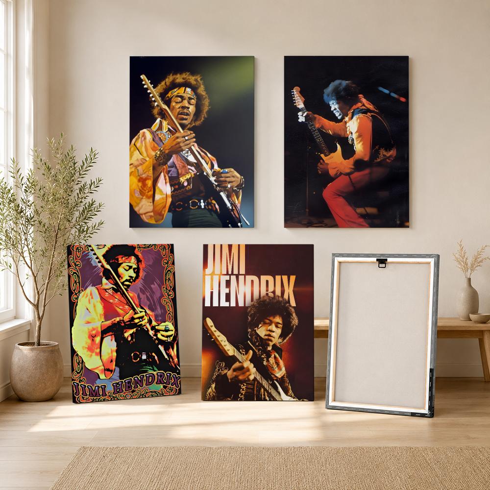 J-ジミ・ヘンドリックス クラフトペーパー絵画 カリグラフィ - Canvas Wrap Ready のレビューと価格