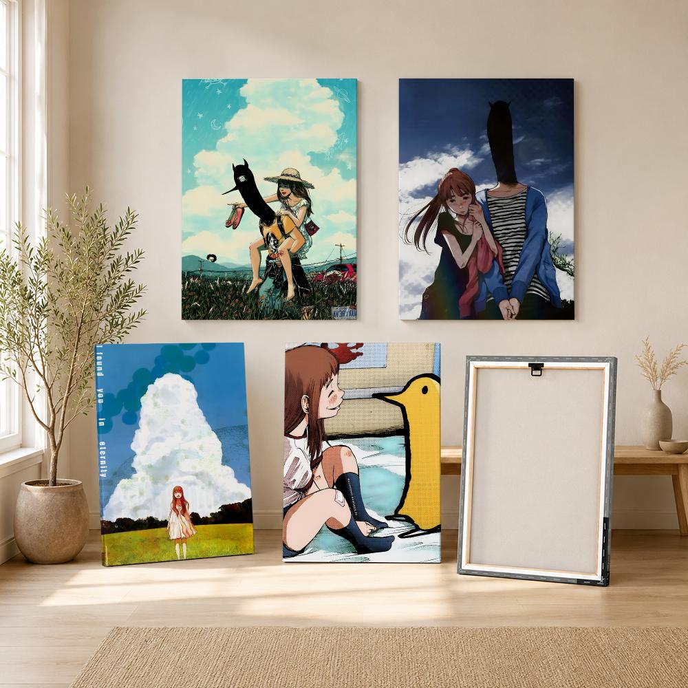 グッドナイト・プンプン アニメ絵画書道 HDキャンバスウォー - Canvas Wrap Ready のレビューと価格