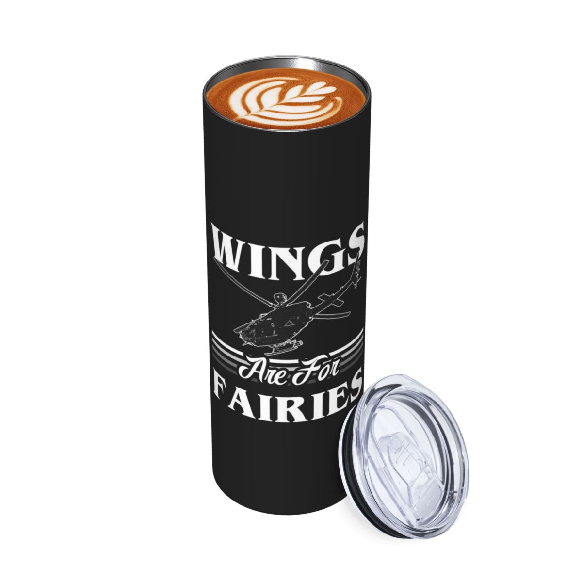 翼は妖精のためのもの ヘリコプターパイロット - ホワイトス - Tumbler 20Oz White のレビューと価格