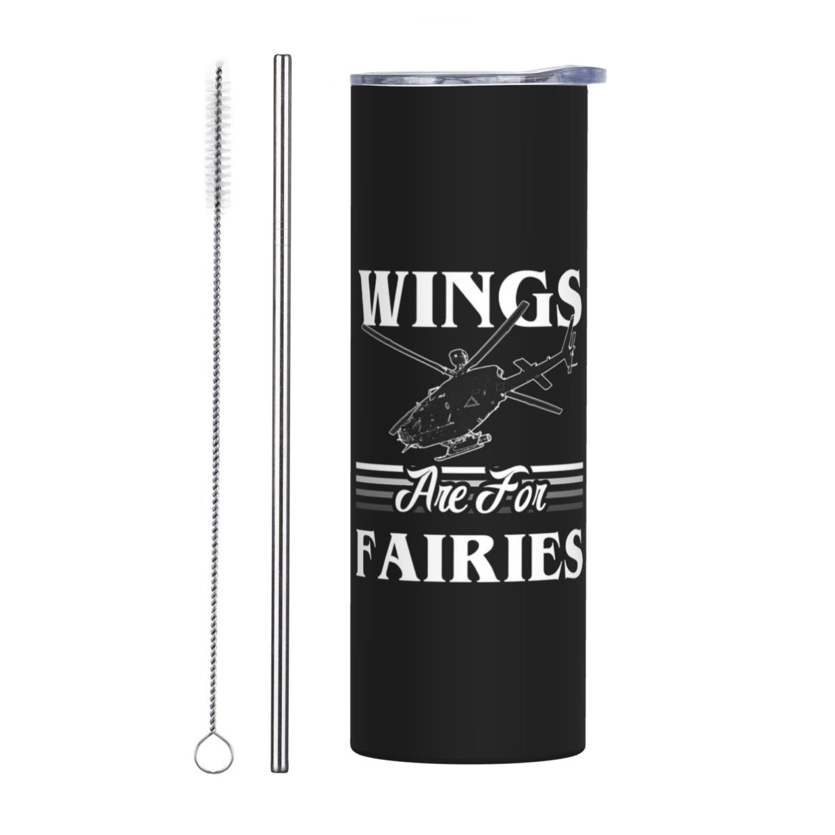 翼は妖精のためのもの ヘリコプターパイロット - ホワイトス - Tumbler 20Oz White のレビューと価格