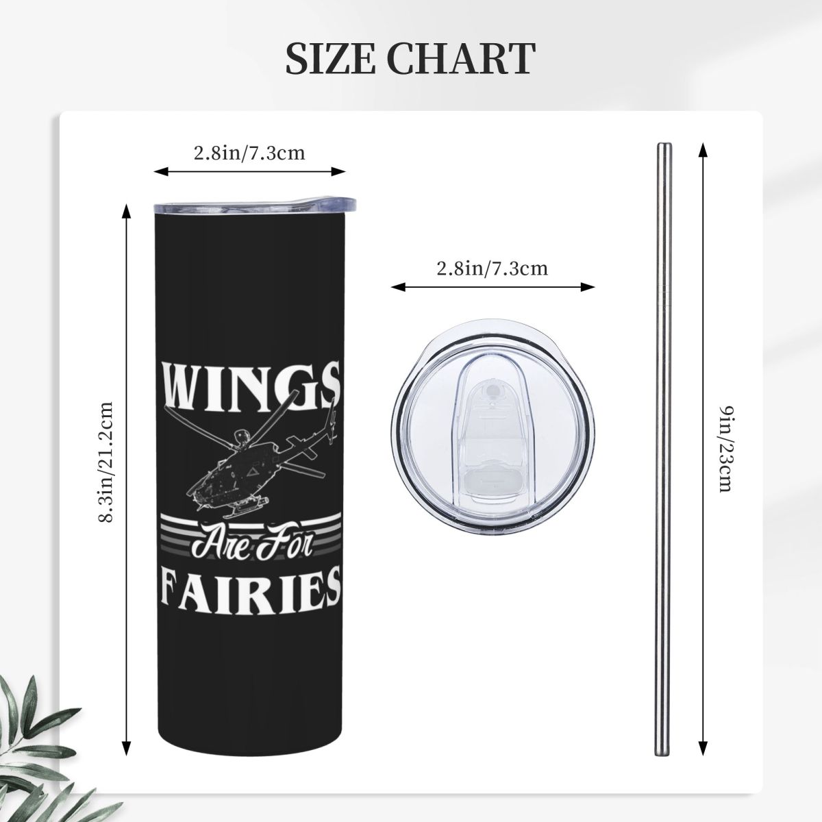 翼は妖精のためのもの ヘリコプターパイロット - ホワイトス - Tumbler 20Oz White のレビューと価格