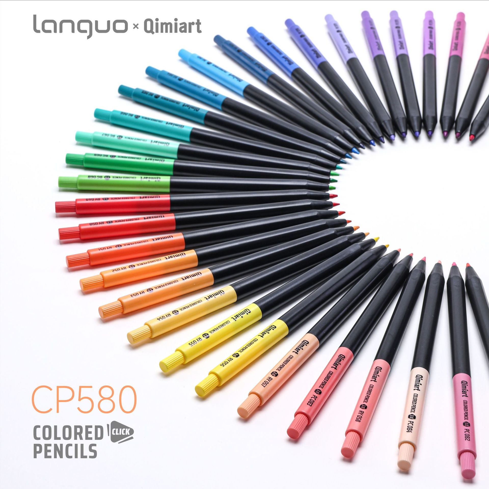 96色の繰り出し式色鉛筆セット Qimiart CP580  - Staedtler Pencil Lumocolor のレビューと価格