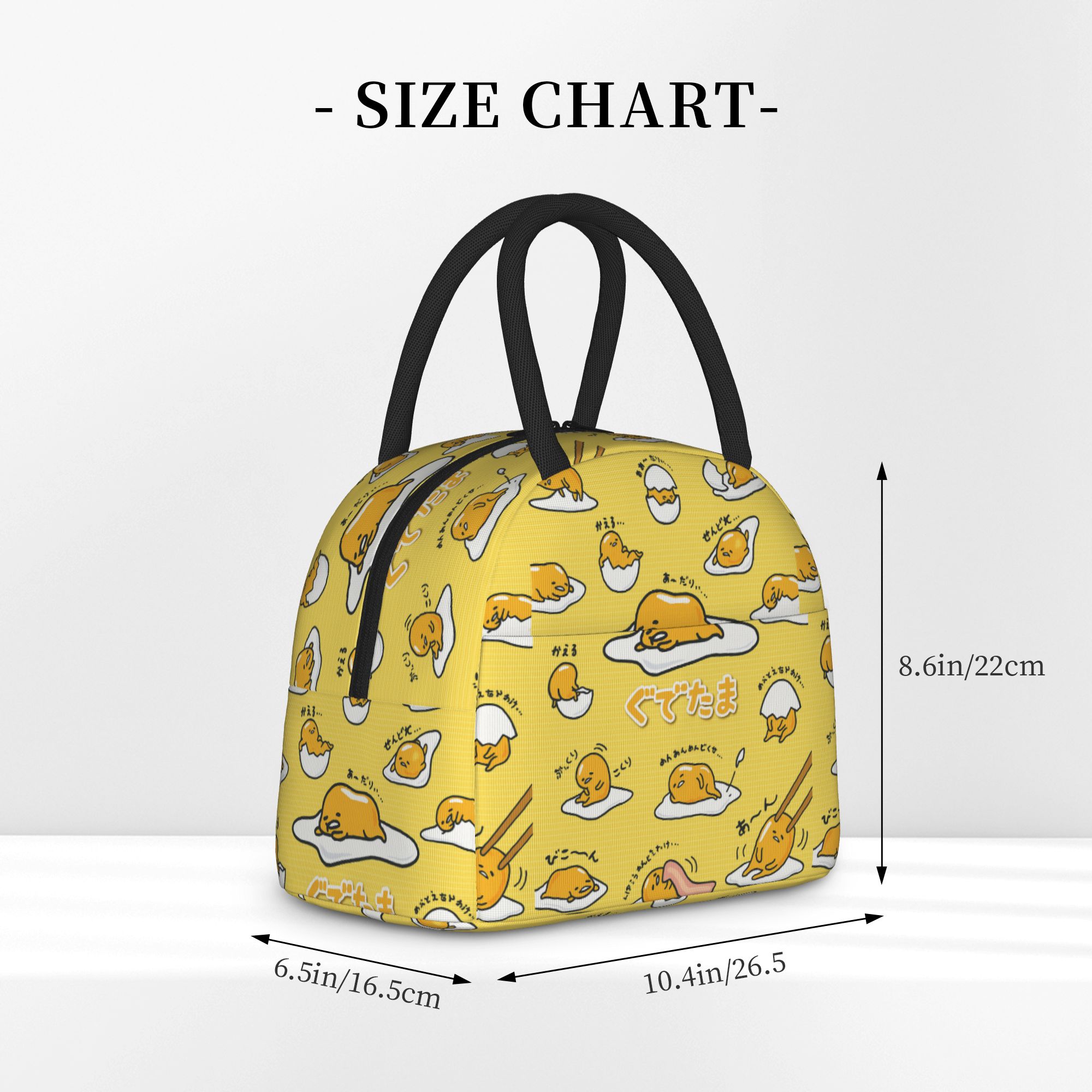 ぐでたまかわいい卵漫画断熱ランチバッグ漏れ防止食事容器保温バ - Tote Bag Sublimation のレビューと価格