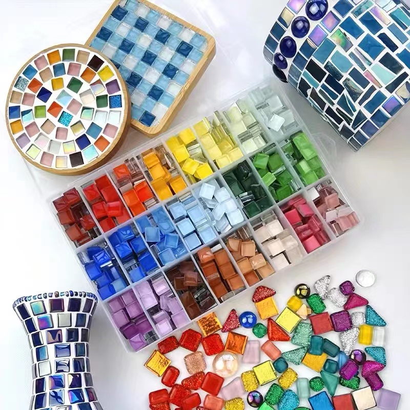 DIY セラミックモザイクガラス 50 個タイル手作りミラー - Ceramic Tile Blank のレビューと価格