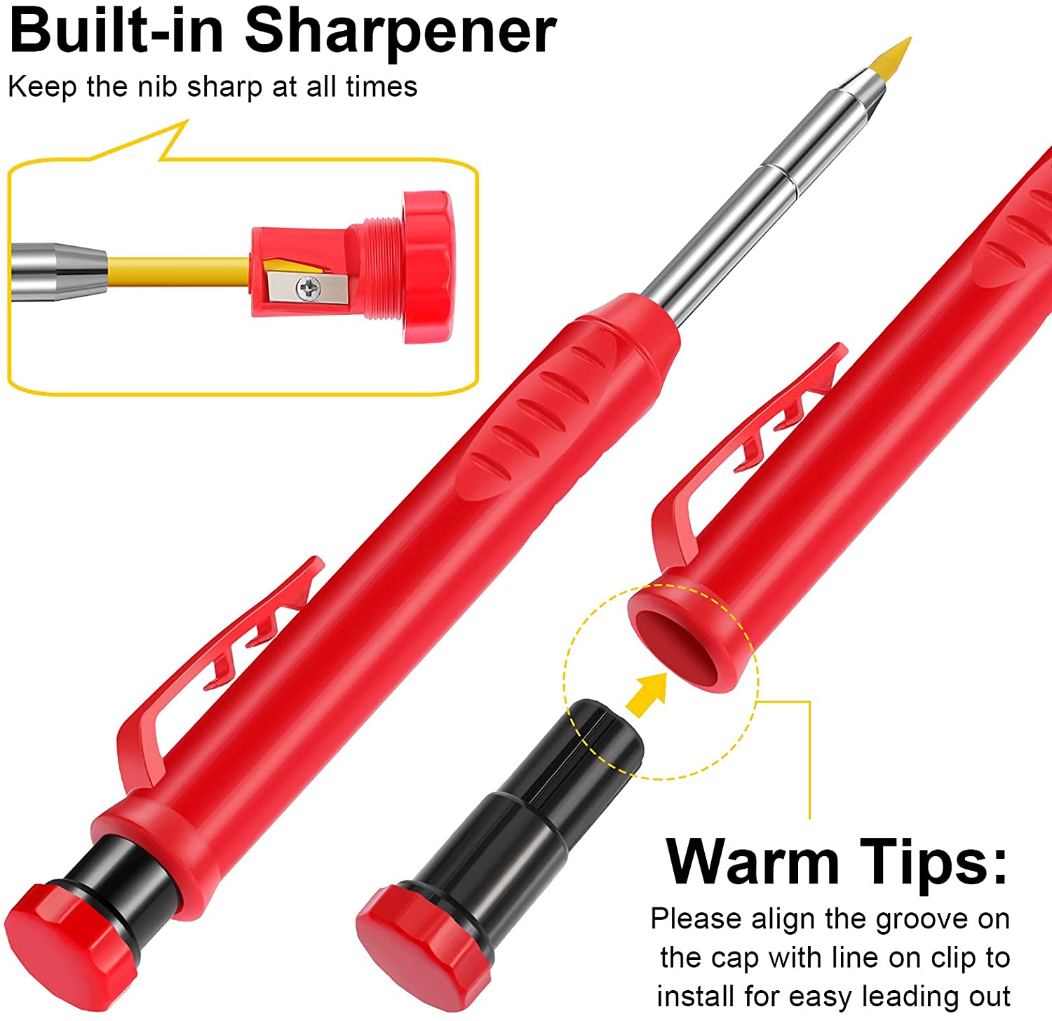 木工工具用の頑丈な交換用鉛筆,3色あり,建設用のスペアツール - Staedtler Pencil Lumocolor のレビューと価格